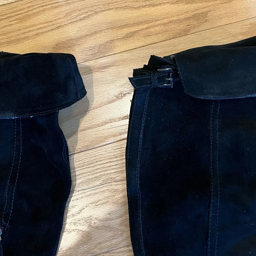 Sam Edelman over-the-knee boots, black suede - Picture 4 of 9